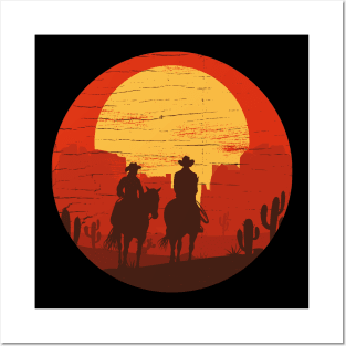 Cowboys of the Wild West - Circle Posters and Art